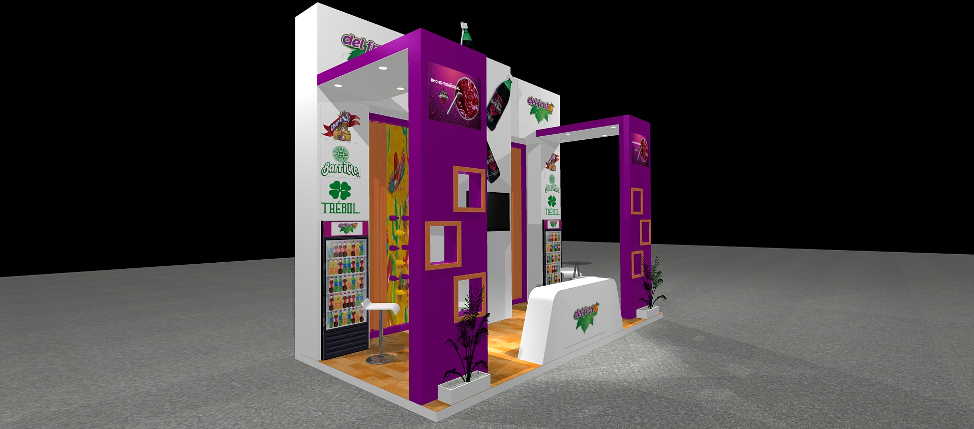 Stand Custom Cabecera 6×3 – Stands en venta y renta.